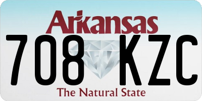 AR license plate 708KZC