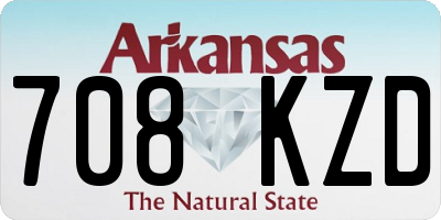 AR license plate 708KZD