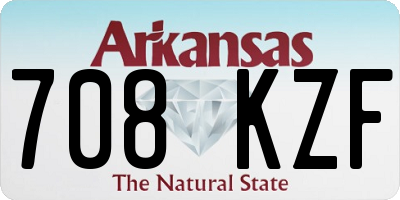 AR license plate 708KZF