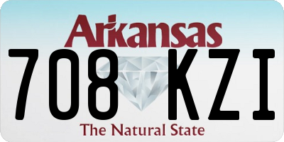 AR license plate 708KZI