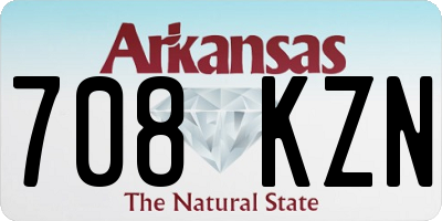 AR license plate 708KZN