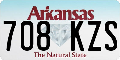 AR license plate 708KZS