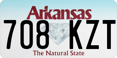 AR license plate 708KZT