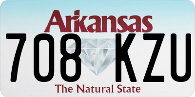 AR license plate 708KZU