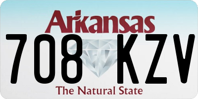 AR license plate 708KZV
