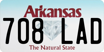 AR license plate 708LAD