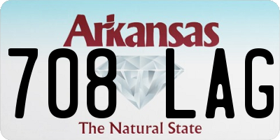 AR license plate 708LAG
