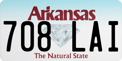 AR license plate 708LAI