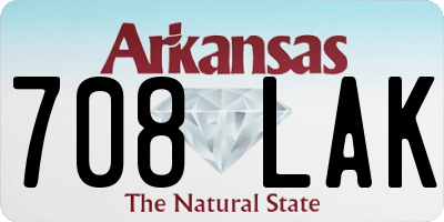 AR license plate 708LAK