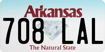 AR license plate 708LAL