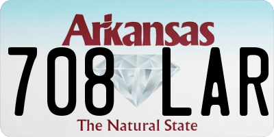 AR license plate 708LAR