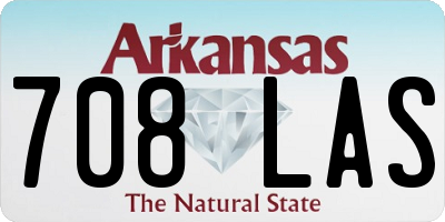 AR license plate 708LAS
