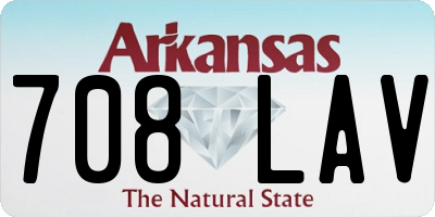 AR license plate 708LAV