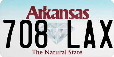 AR license plate 708LAX