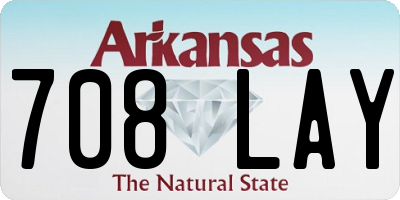 AR license plate 708LAY
