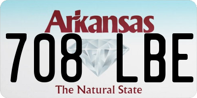 AR license plate 708LBE