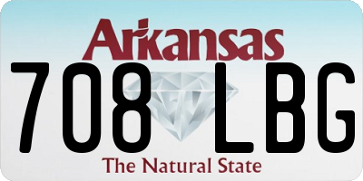 AR license plate 708LBG