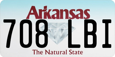 AR license plate 708LBI