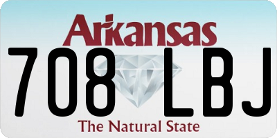 AR license plate 708LBJ