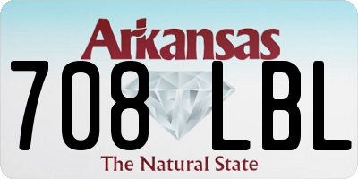AR license plate 708LBL
