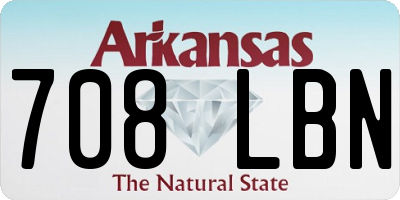 AR license plate 708LBN