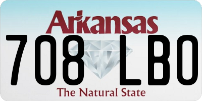 AR license plate 708LBO