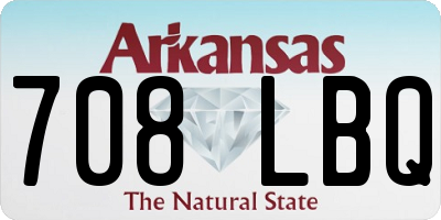 AR license plate 708LBQ