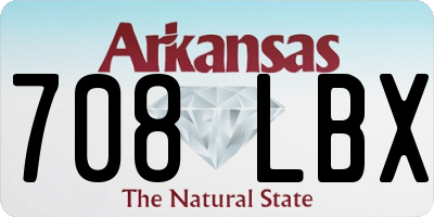 AR license plate 708LBX