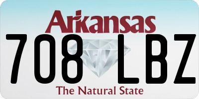 AR license plate 708LBZ