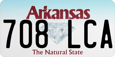 AR license plate 708LCA
