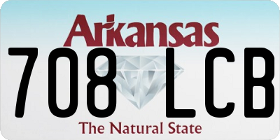 AR license plate 708LCB