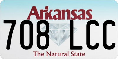 AR license plate 708LCC