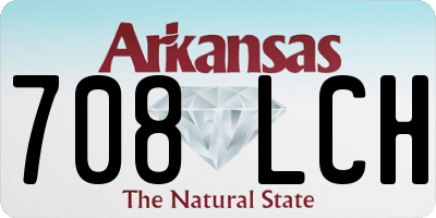 AR license plate 708LCH