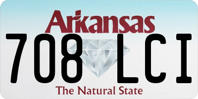 AR license plate 708LCI