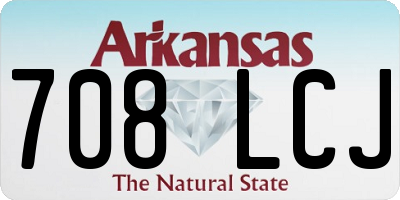 AR license plate 708LCJ
