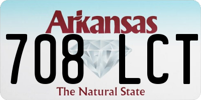 AR license plate 708LCT
