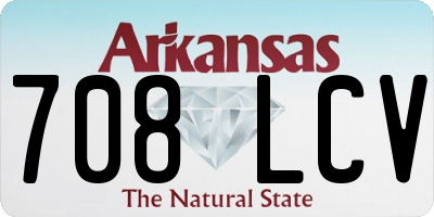AR license plate 708LCV