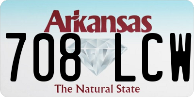 AR license plate 708LCW