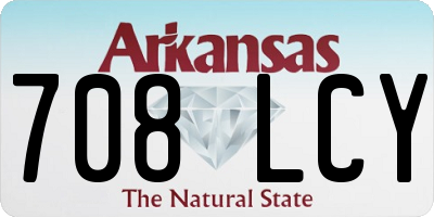 AR license plate 708LCY