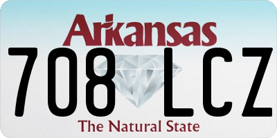 AR license plate 708LCZ