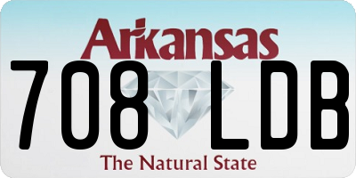 AR license plate 708LDB