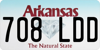 AR license plate 708LDD