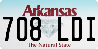 AR license plate 708LDI