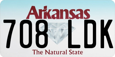 AR license plate 708LDK