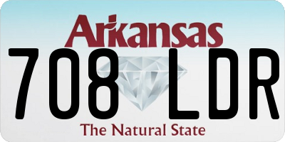 AR license plate 708LDR