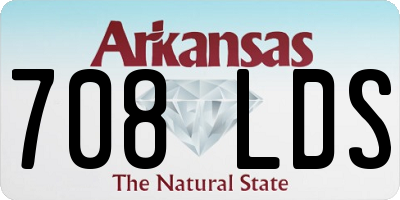 AR license plate 708LDS
