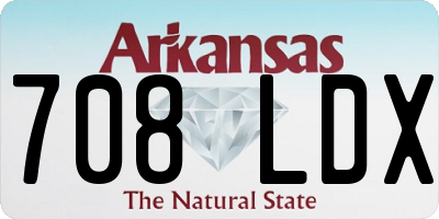 AR license plate 708LDX