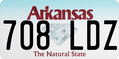 AR license plate 708LDZ