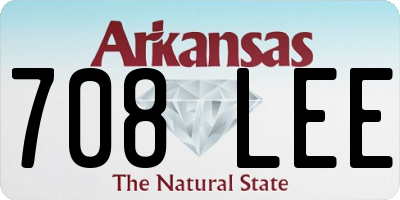 AR license plate 708LEE