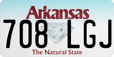 AR license plate 708LGJ